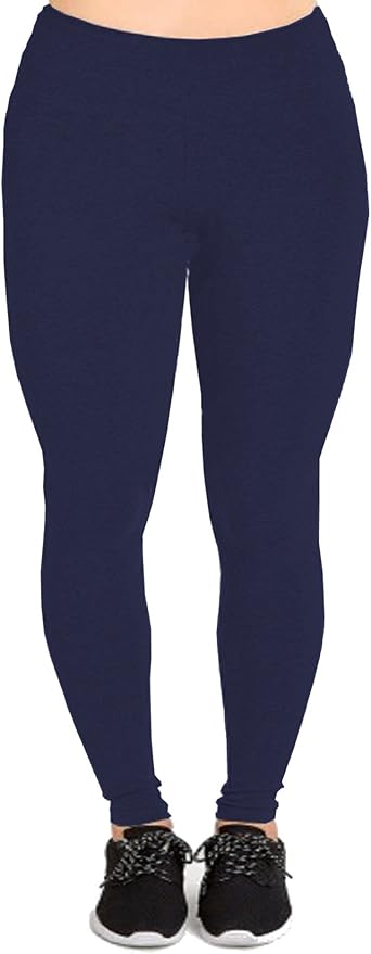 Cotton Blend Leggings - Plus Size