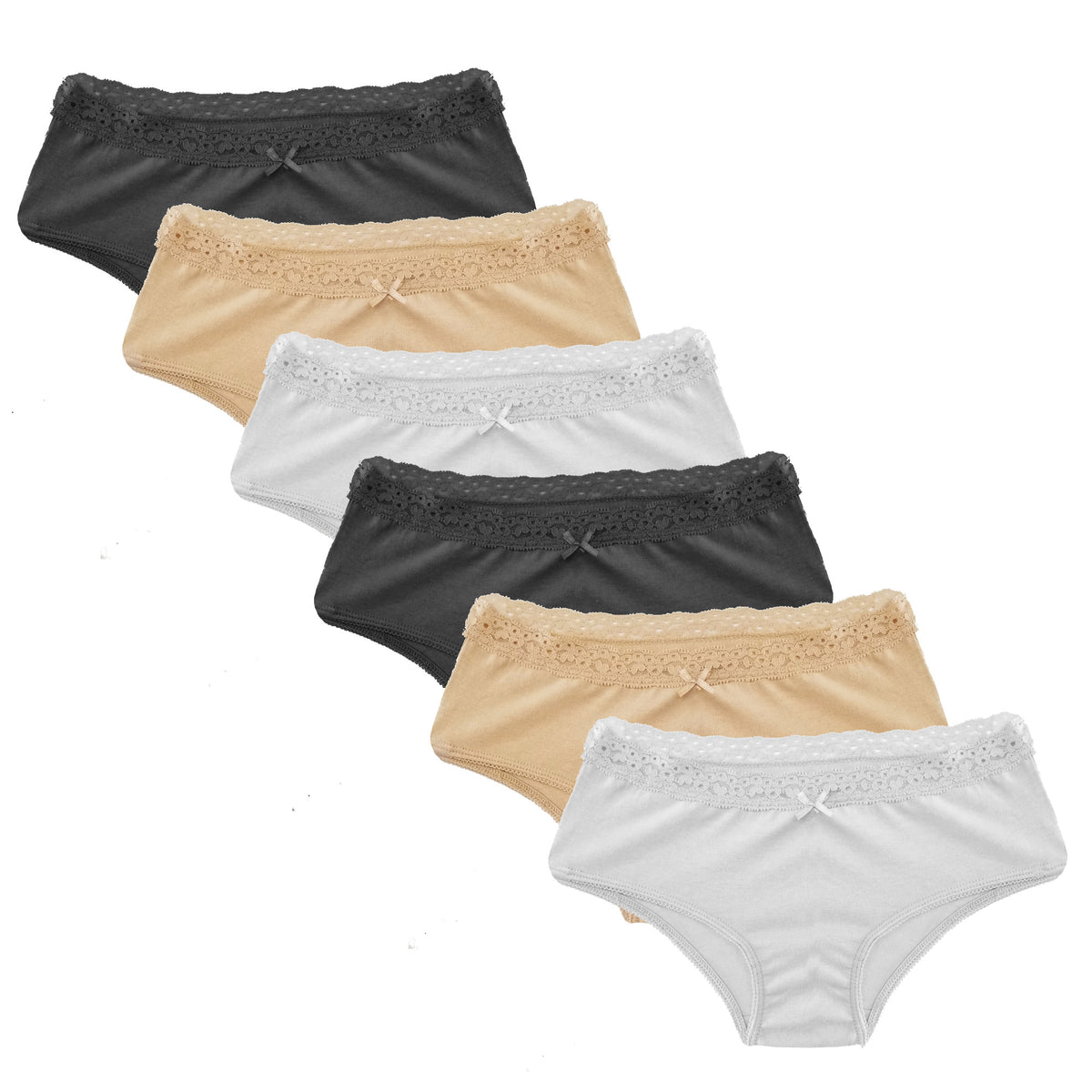 Popular Girls' Cotton Hipster Underwear Panty - 6 pack or 5 pack – The  Popular Store