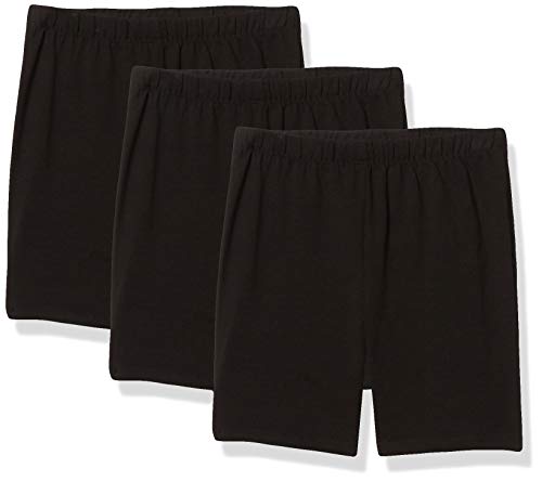 MY WAY Toddlers & Girls Bike Shorts Cotton & Spandex — Biker Shorts for Under Dresses, Cartwheel & Dance - 3 Pack Sizes 2T-16
