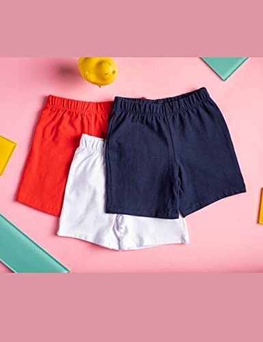 MY WAY Toddlers & Girls Bike Shorts Cotton & Spandex — Biker Shorts for Under Dresses, Cartwheel & Dance - 3 Pack Sizes 2T-16