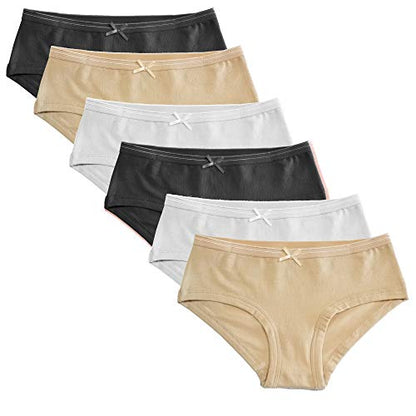 Popular Girls Underwear Hipster Panty - Soft Cotton Panties Underwear for Girls & Teen Size 7-14 - Multipack