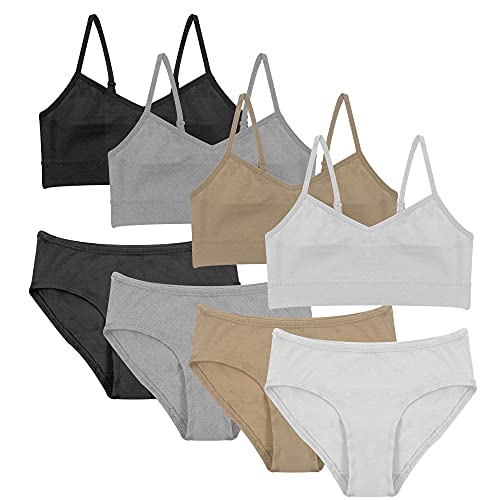 Matching Girls Bra and Underwear Set - 10 Pieces