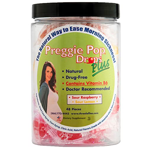Preggie Pop Drops Plus Fortified with Vitamin B6 - 48 Count