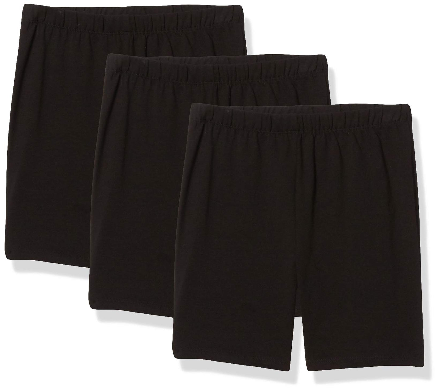 MY WAY Toddlers & Girls Bike Shorts Cotton & Spandex — Biker Shorts for Under Dresses, Cartwheel & Dance - 3 Pack Sizes 2T-16