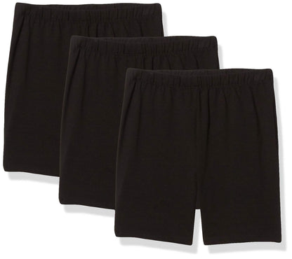 MY WAY Toddlers & Girls Bike Shorts Cotton & Spandex — Biker Shorts for Under Dresses, Cartwheel & Dance - 3 Pack Sizes 2T-16