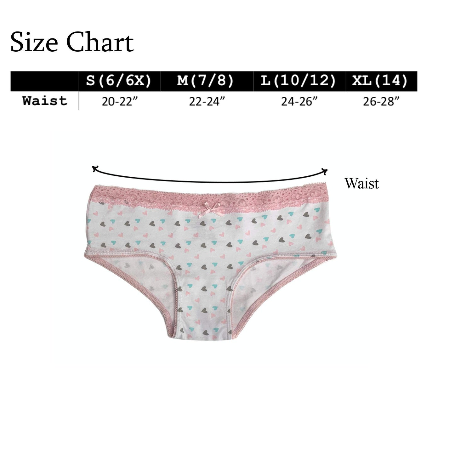 Popular Girls Underwear Hipster Panty - Soft Cotton Panties Underwear for Girls & Teen Size 7-14 - Multipack