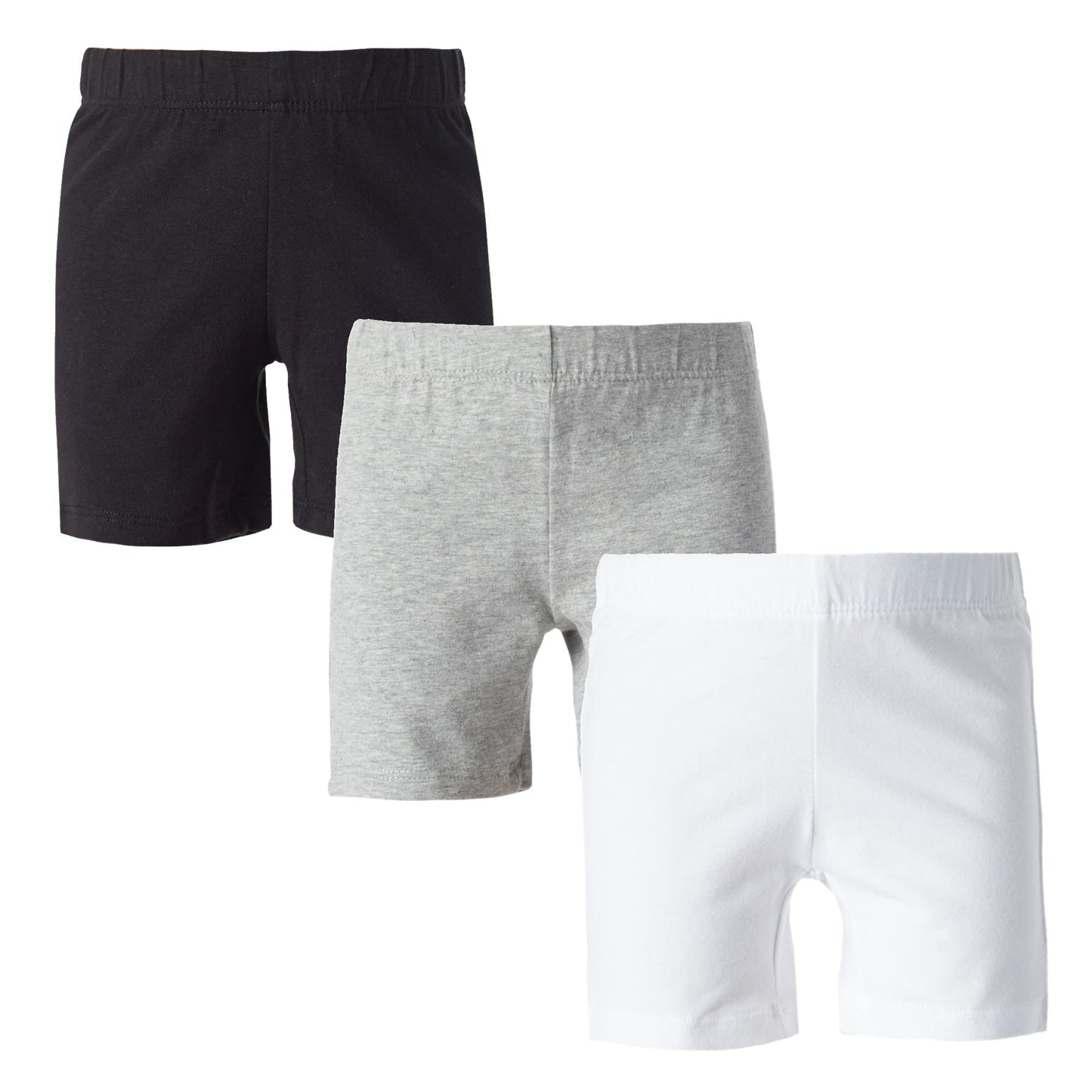 MY WAY Toddlers & Girls Bike Shorts Cotton & Spandex — Biker Shorts for Under Dresses, Cartwheel & Dance - 3 Pack Sizes 2T-16