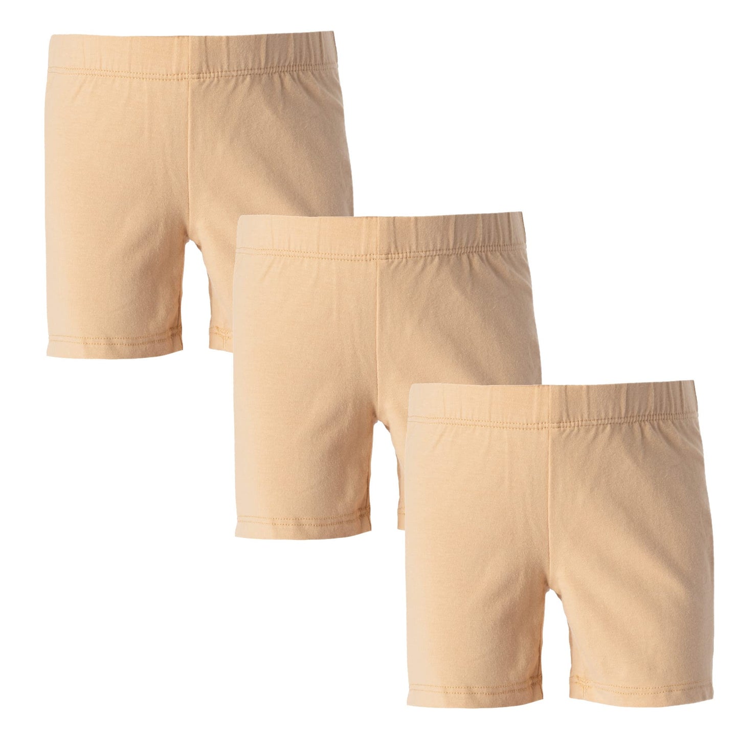 MY WAY Toddlers & Girls Bike Shorts Cotton & Spandex — Biker Shorts for Under Dresses, Cartwheel & Dance - 3 Pack Sizes 2T-16