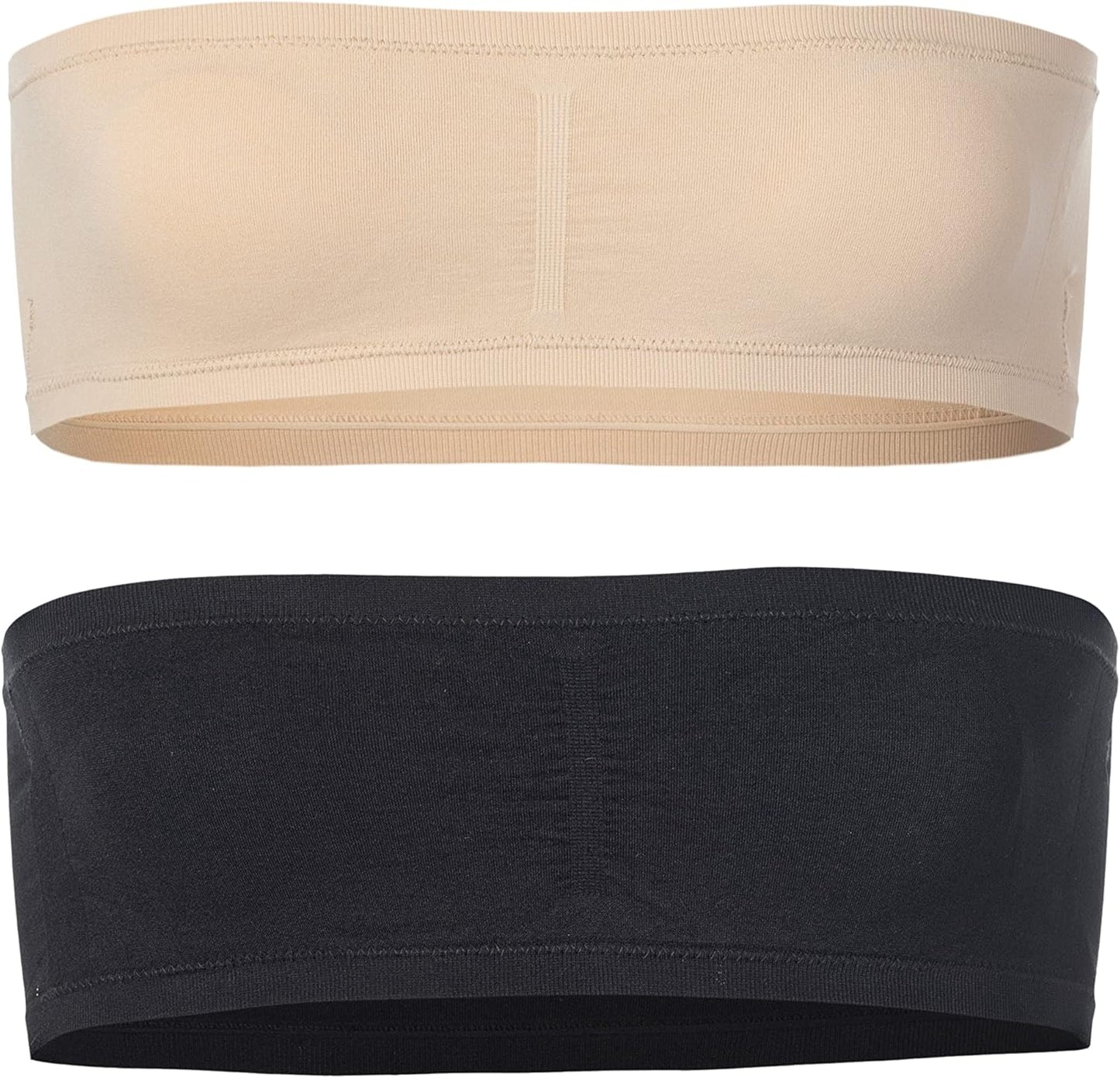 Popular Girl's Bandeau Bra with Removable Padding - Strapless Tube Bra for Girls and Teens, Seamless