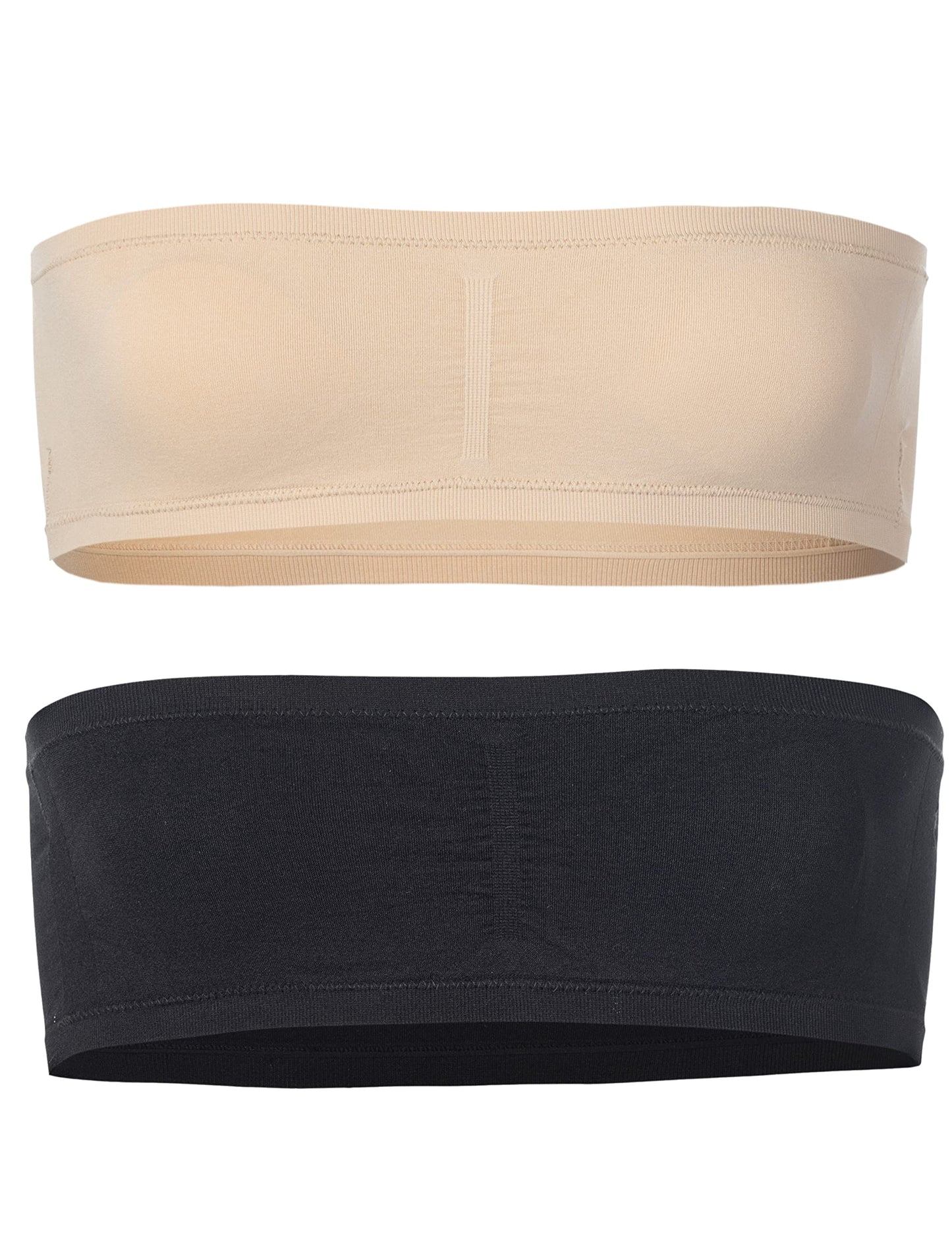 Popular Girl's Bandeau Bra with Removable Padding - Strapless Tube Bra for Girls and Teens, Seamless