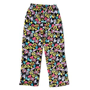 Unbranded Junior XS Rainbow Love Soft Fuzzy Fleece Pajama Pants